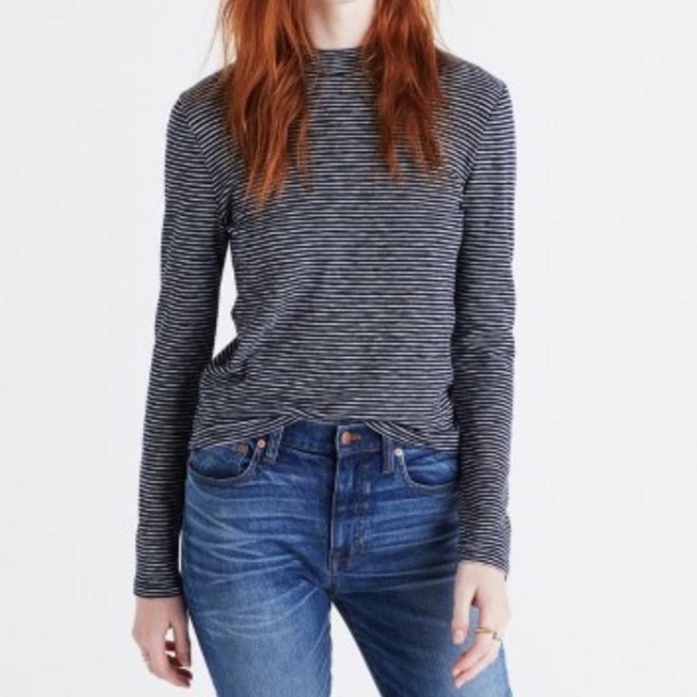 Madewell mock neck long sleeve top